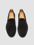 OPERA FLEXI 101 - Black Suede Penny Loafers - thumb image 2,side view