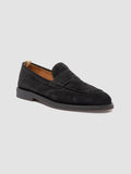OPERA FLEXI 101 - Black Suede Penny Loafers - thumb image 3,side view