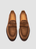 OPERA FLEXI 101 - Light Brown Suede Penny Loafers - thumb image 2,side view