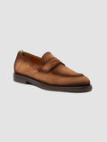 OPERA FLEXI 101 - Light Brown Suede Penny Loafers - thumb image 3,side view
