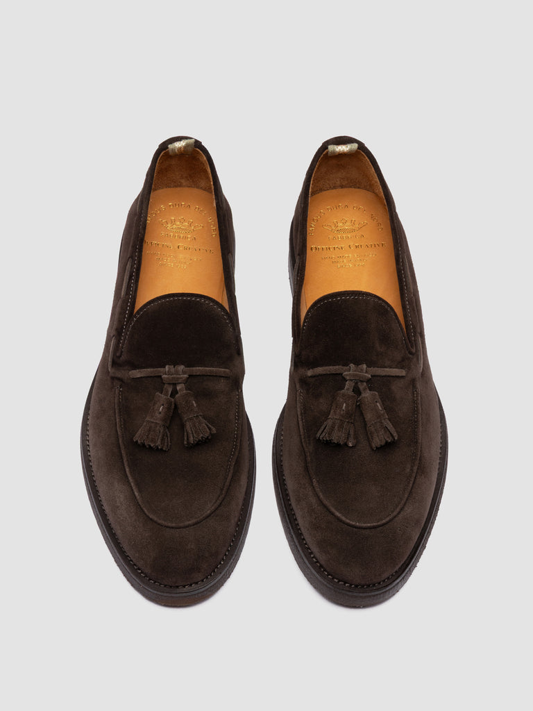 OPERA FLEXI 103 - Brown Leather Tassel Loafers