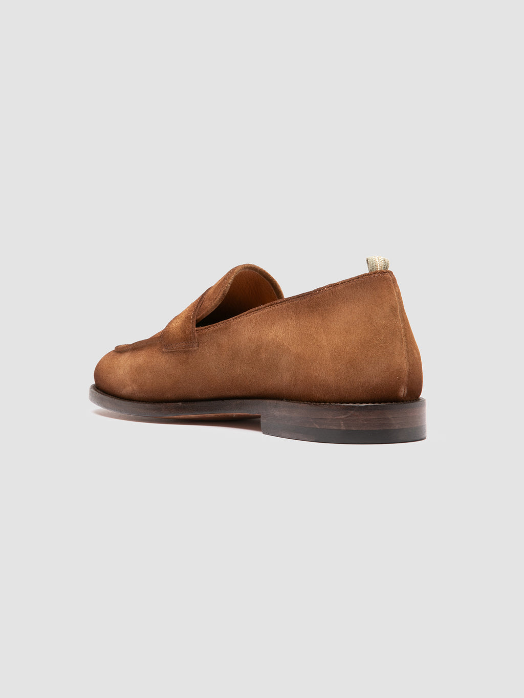 OPERA 001 - Brown Suede Penny Loafers - image 4,side view