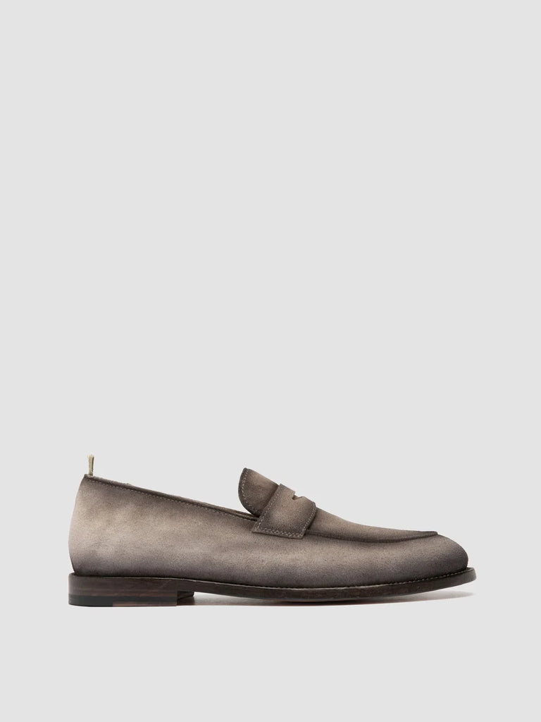 OPERA 001 - Taupe Suede Penny Loafers
