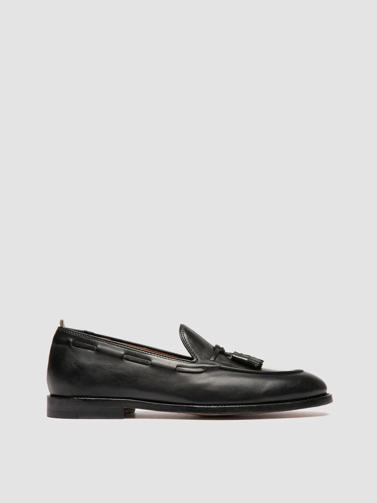 OPERA 002 - Black Leather Tassel Loafers