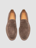 OPERA SD FLEXI 001 - Taupe Suede Penny Loafers - thumb image 2,side view