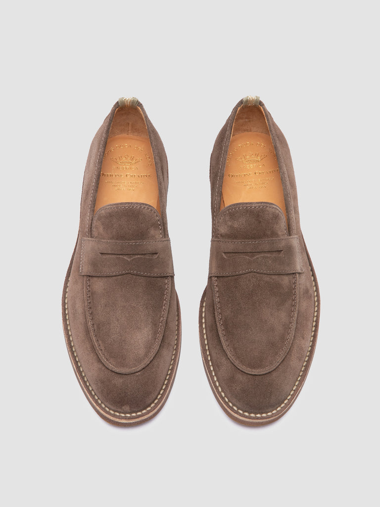 OPERA SD FLEXI 001 - Taupe Suede Penny Loafers
