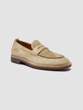 OPERA SD FLEXI 001 - Beige Suede Penny Loafers - thumb image 3,side view