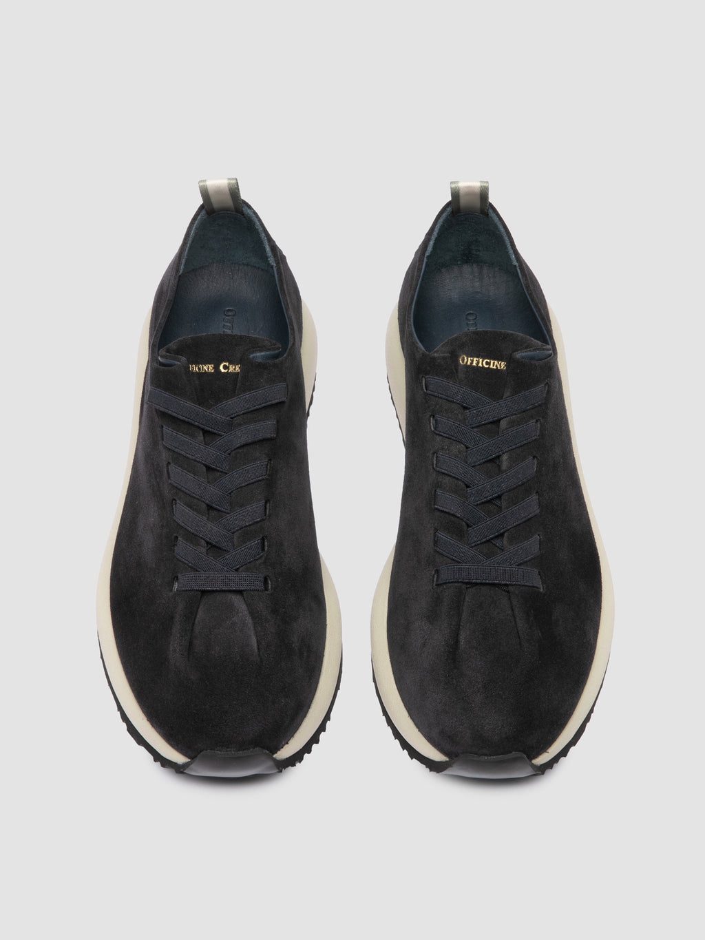 PAPEL 001 - Blue Suede Low Top Sneakers - image 2,side view