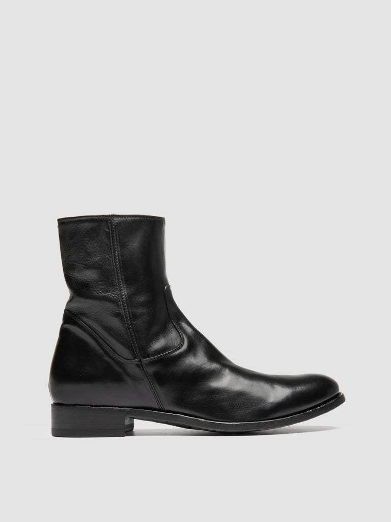 PAUL 002 - Black Leather Boots