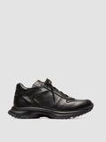 PHAS 001 - Schwarze Low-Top-Sneaker aus Leder - thumb image 1,side view