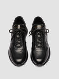 PHAS 001 - Schwarze Low-Top-Sneaker aus Leder - thumb image 2,side view