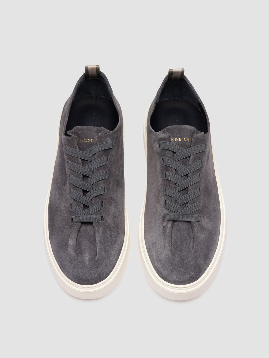 PLUMA 001 - Blue Suede Low Top Sneakers - image 2,side view