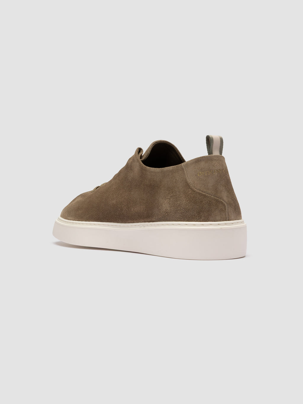 PLUMA 001 - Taupe Suede Low Top Sneakers - image 4,side view