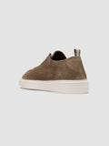 PLUMA 001 - Taupe Suede Low Top Sneakers - thumb image 4,side view