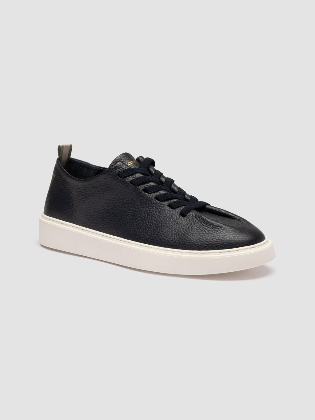PLUMA 001 - Blue Leather Low Top Sneakers - image 3,side view