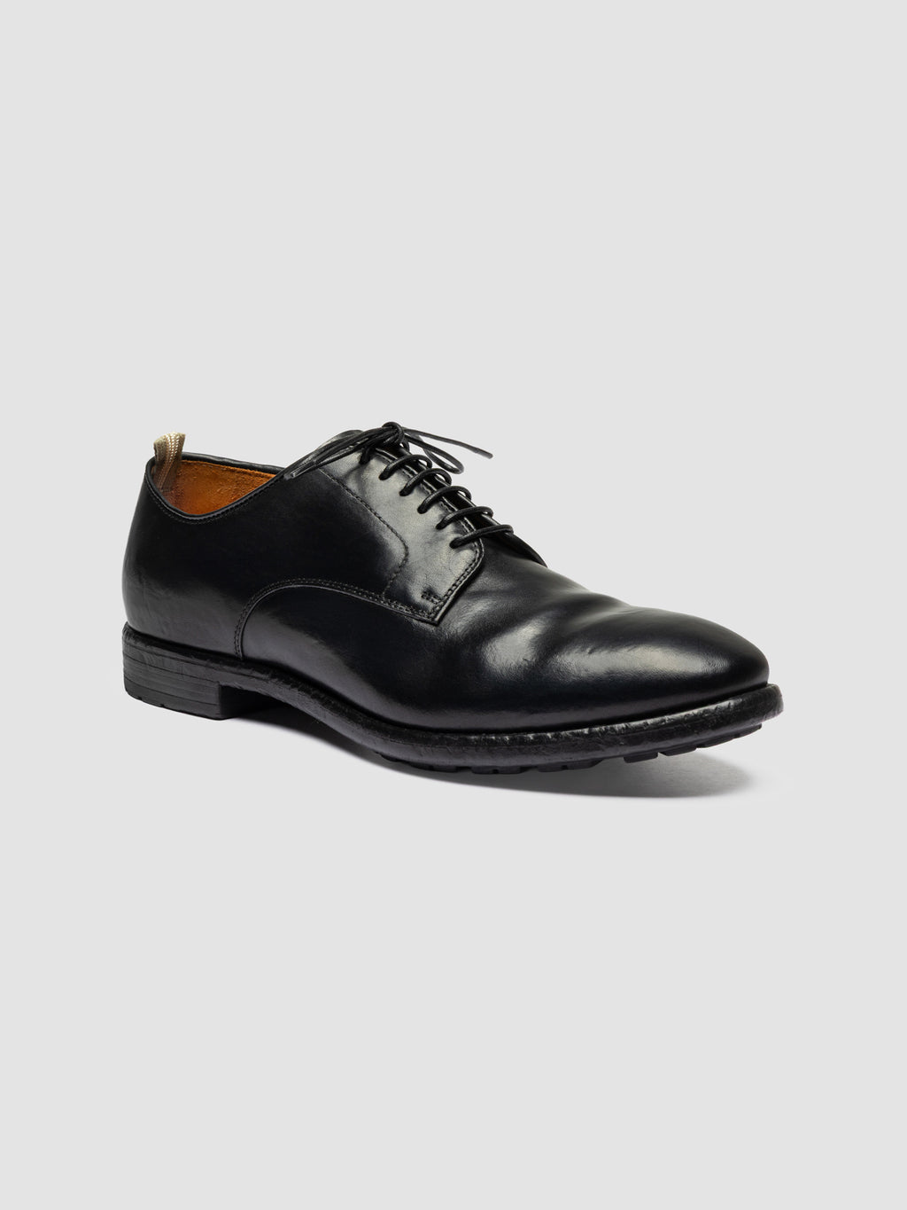 PRINCE 606 - Black Leather Derby Shoes - image OCUPRIN606SPOI91000400 - 3