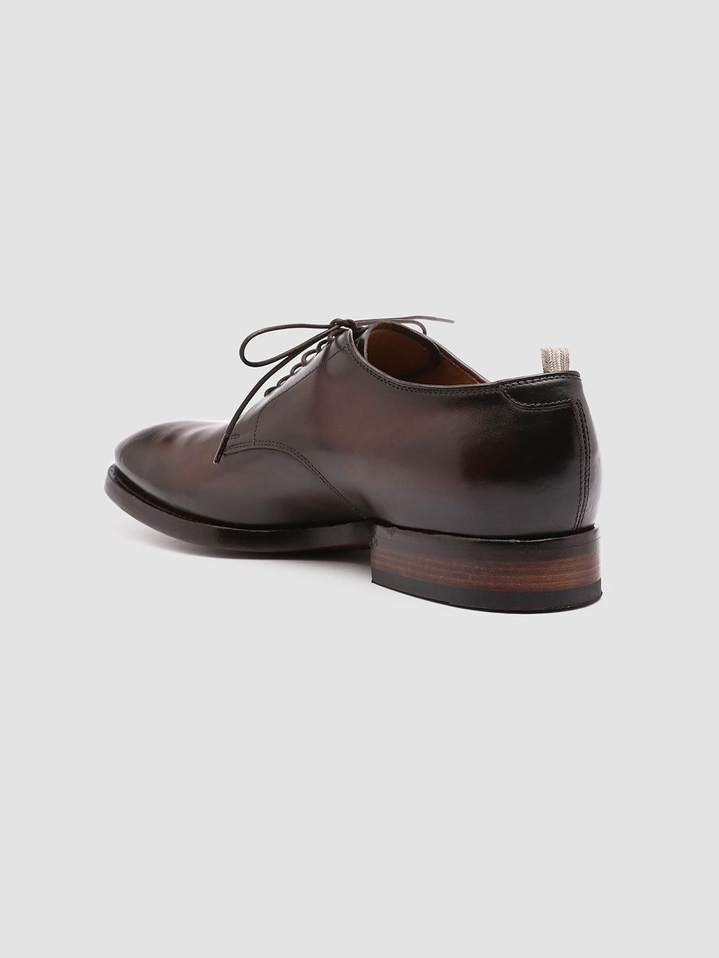 PROVIDENCE 001 - Brown Leather Derby Shoes - image 3,side view