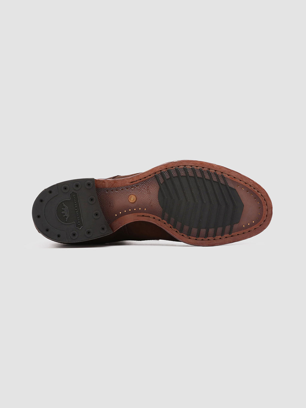 PROVIDENCE 001 - Brown Leather Derby Shoes - image 5,side view