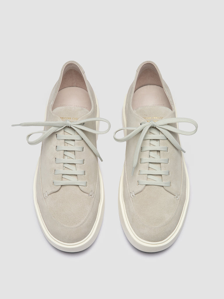 RELEASE 001 - Ivory Leather Low Top Sneakers