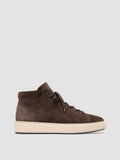 REMASTER 002 - Braune High-Top-Sneakers aus Wildleder - thumb image 1,side view