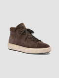 REMASTER 002 - Braune High-Top-Sneakers aus Wildleder - thumb image 3,side view