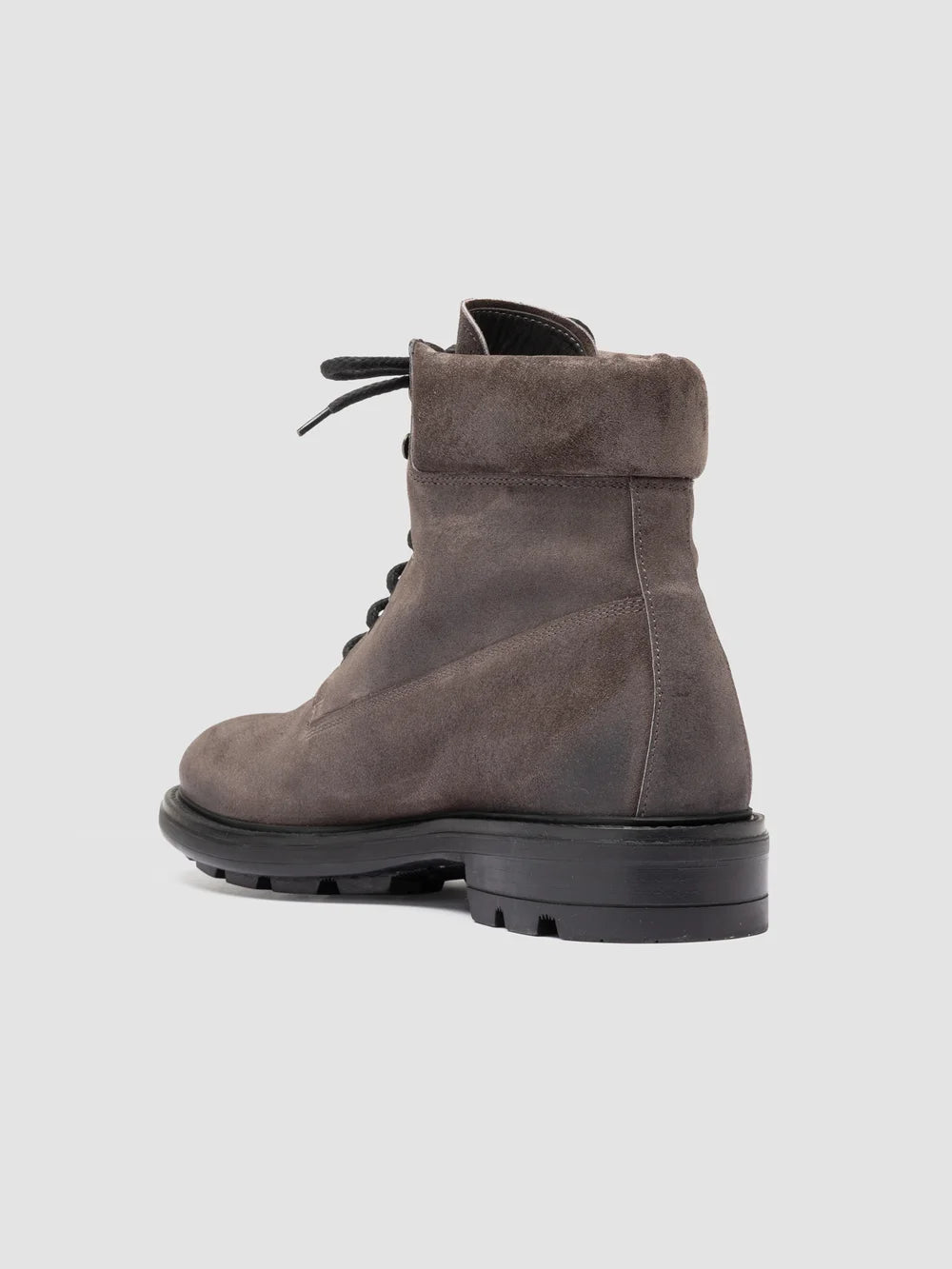 REMOTE 001 - Grey Suede Lace Up Boots - image 4,side view