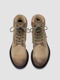 REMOTE 001 - Beige Suede Lace Up Boots - thumb image 2,side view