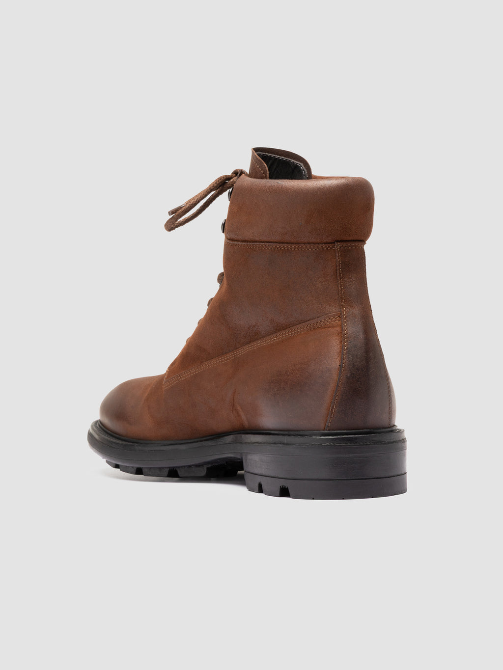 REMOTE 001 - Brown Suede Lace Up Boots - image 4,side view