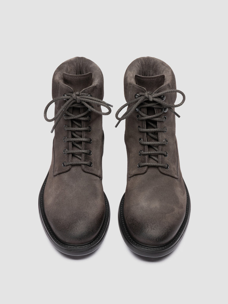 REMOTE 001 - Grey Suede Lace Up Boots