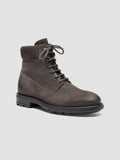 REMOTE 001 - Grey Suede Lace Up Boots - thumb image 3,side view