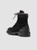 REMOTE 001 - Black Suede Lace Up Boots - thumb image 4,side view