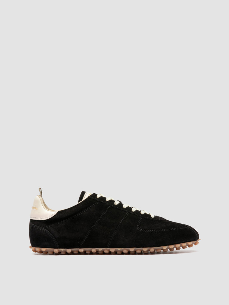 REPERTOIRE 001 - Black Suede Low Top Sneakers