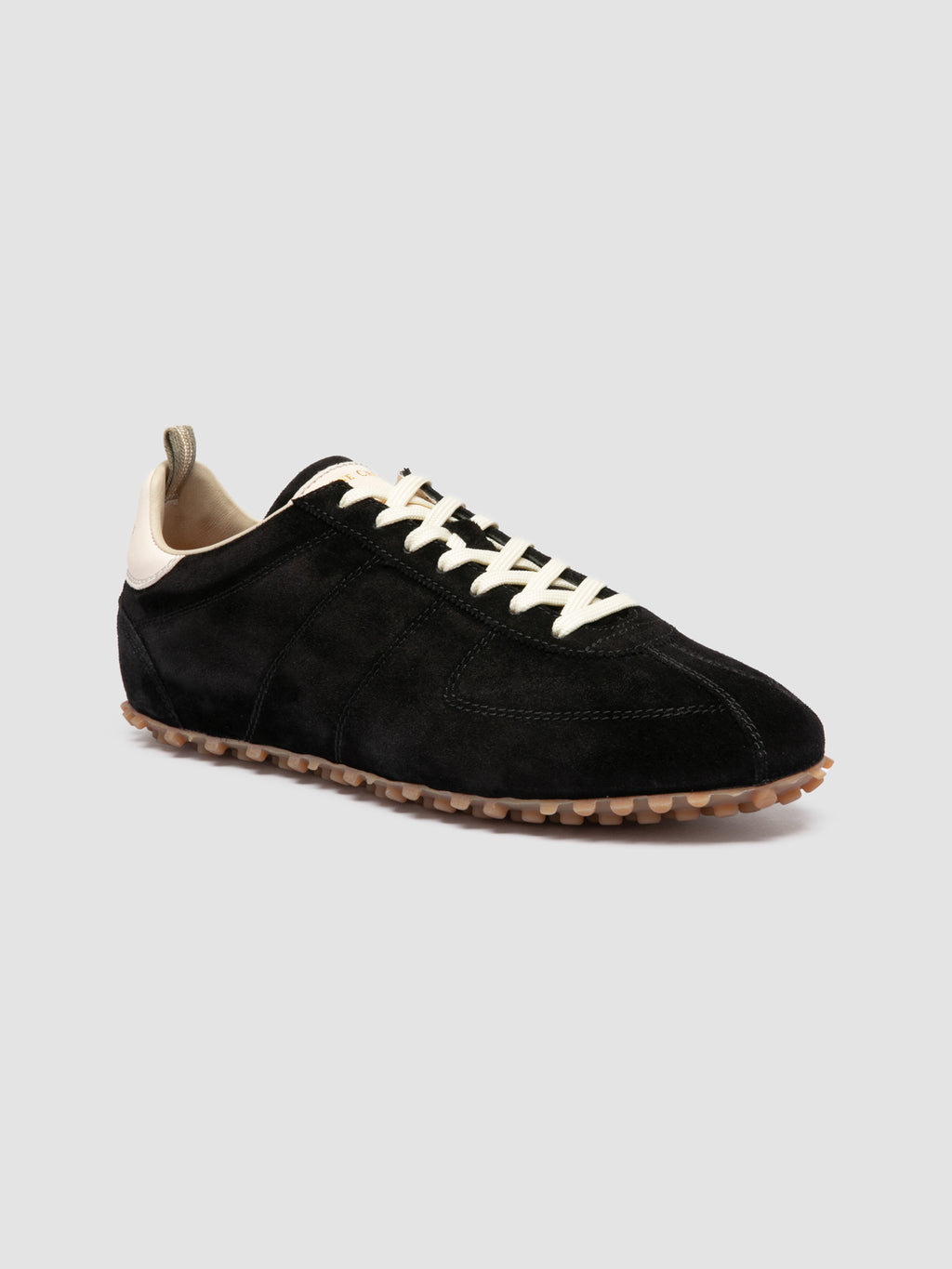 REPERTOIRE 001 - Black Suede Low Top Sneakers - image 3,side view