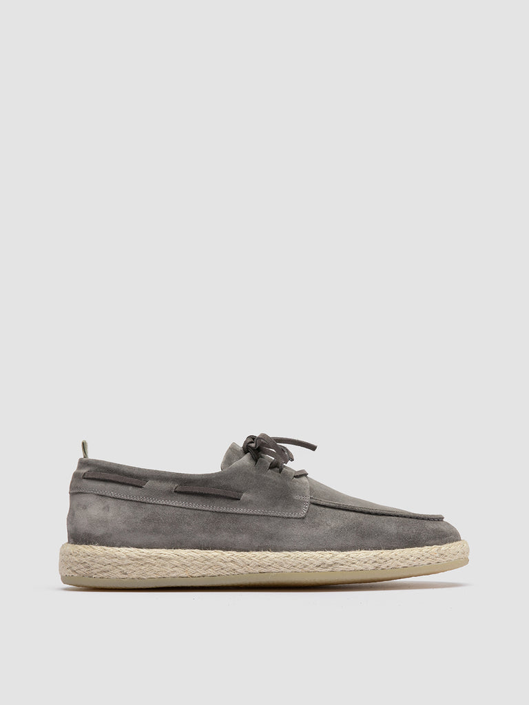 ROPED 005 - Grey Suede Boat Shoes