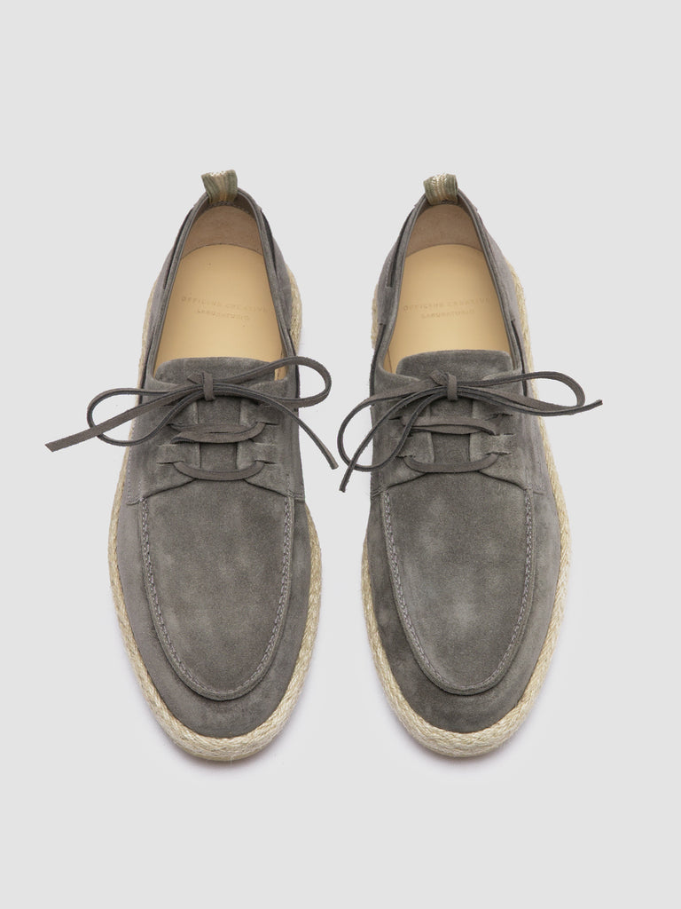 ROPED 005 - Grey Suede Boat Shoes