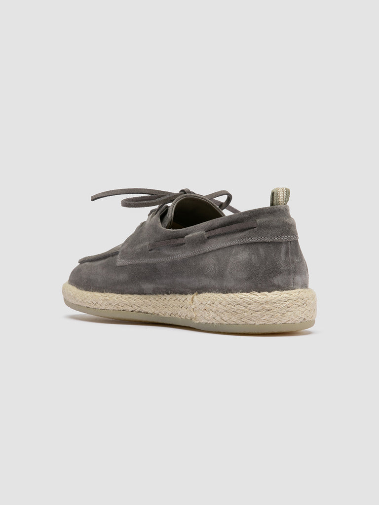 ROPED 005 - Grey Suede Boat Shoes Men Officine Creative - 4