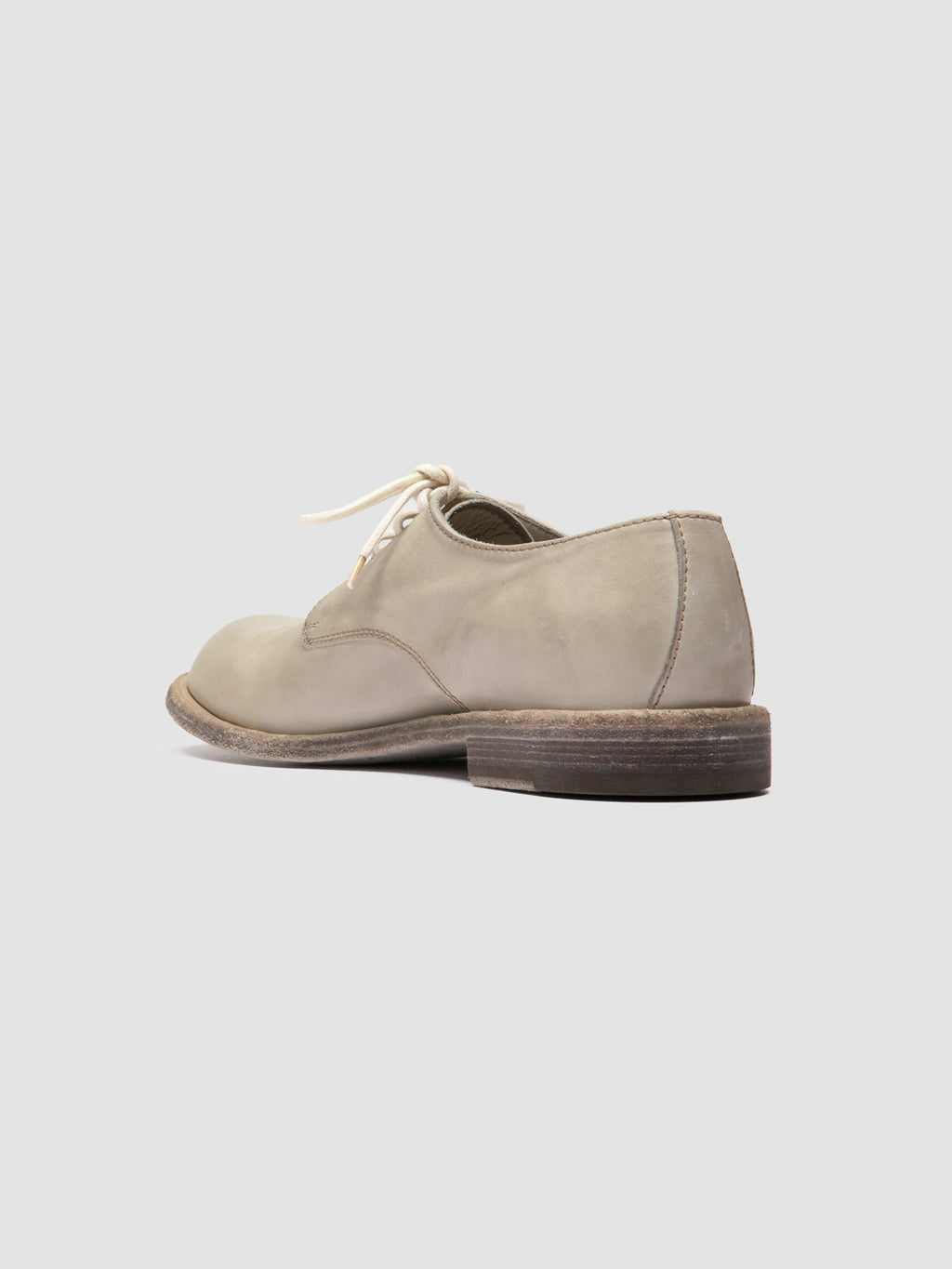 RUGGED 001 - Ivory Leather Derby Shoes