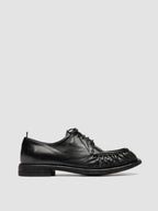 RUGGED 018 - Black Leather Derby Shoes