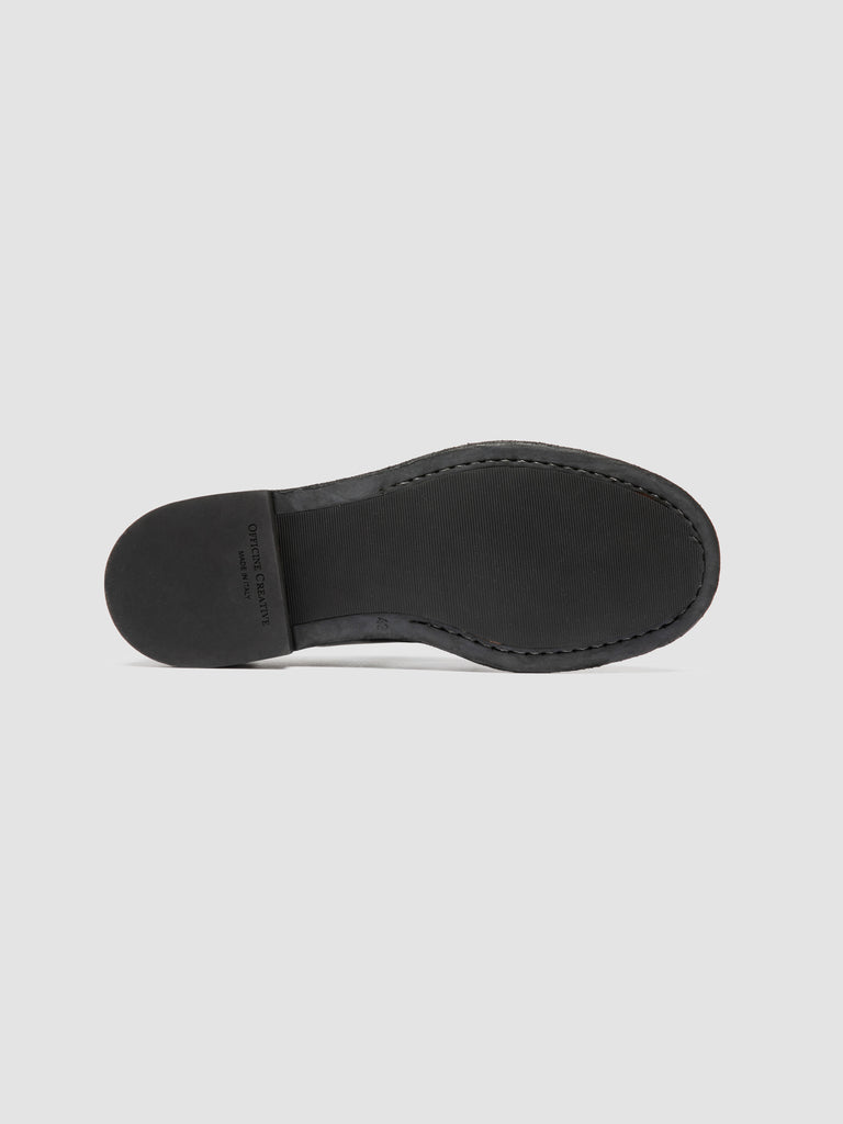 RUGGED 018 - Schwarze Derby-Schuhe aus Leder