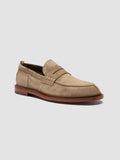 SAX 001 - Taupe Suede Penny Loafers