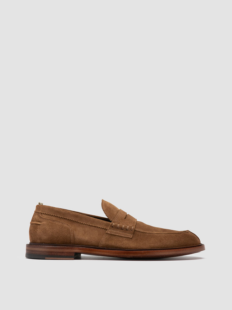 SAX 001 - Brown Suede Penny Loafers Men Officine Creative - 1