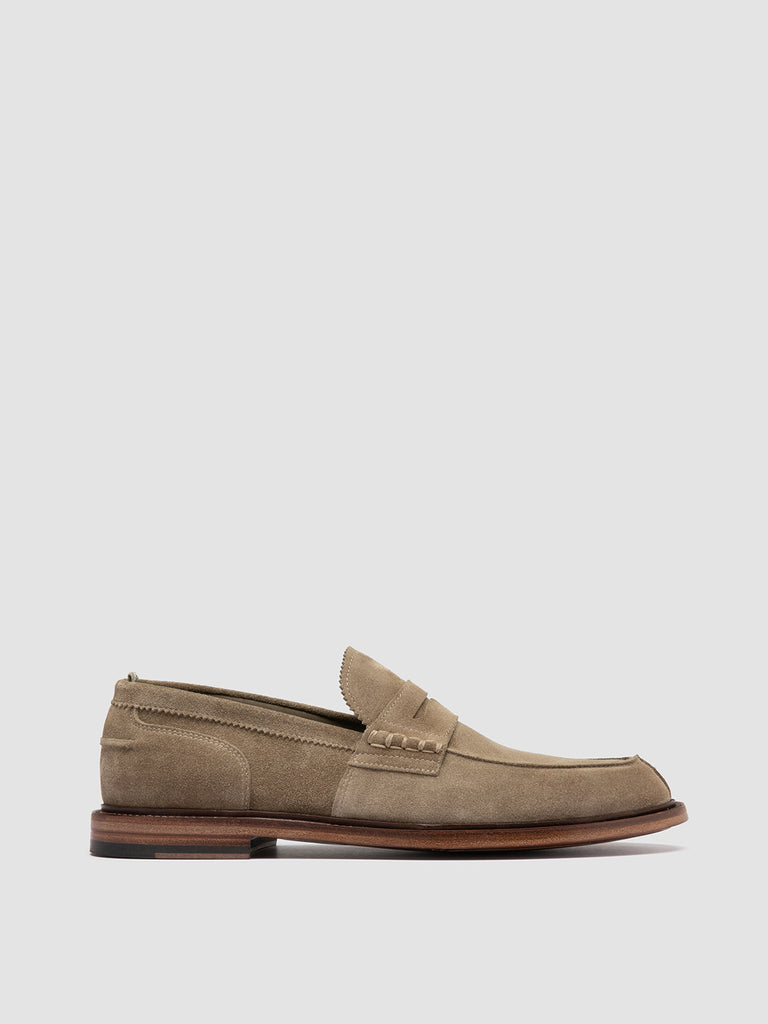 SAX 001 - Taupe Suede Penny Loafers