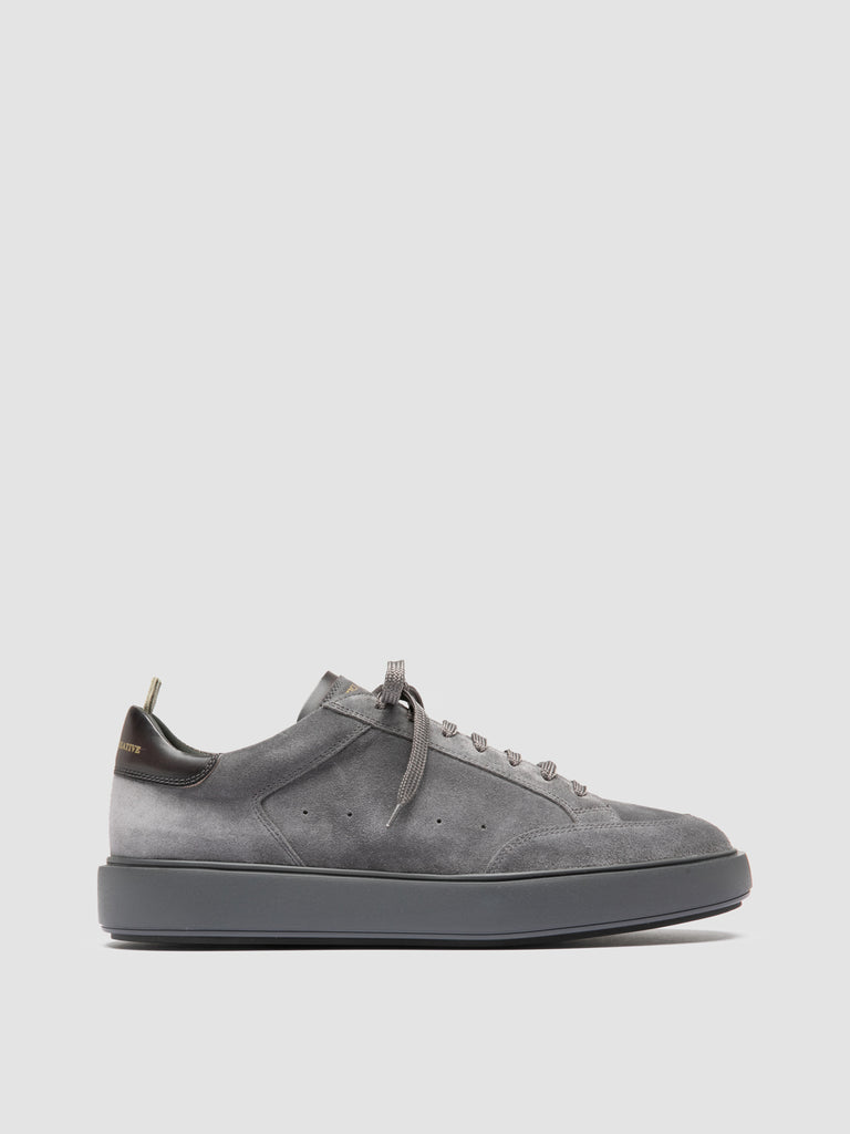 SEQUEL 001 - Grey Suede and Leather Sneakers