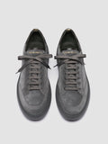 SEQUEL 001 - Grey Suede and Leather Sneakers - thumb image 2,side view