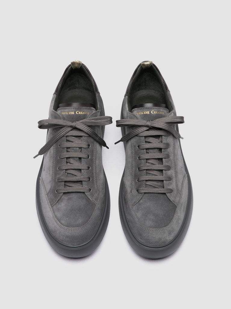 SEQUEL 001 - Grey Suede and Leather Sneakers