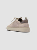 SEQUEL 001 - Ivory Suede and Leather Sneakers - thumb image 4,side view