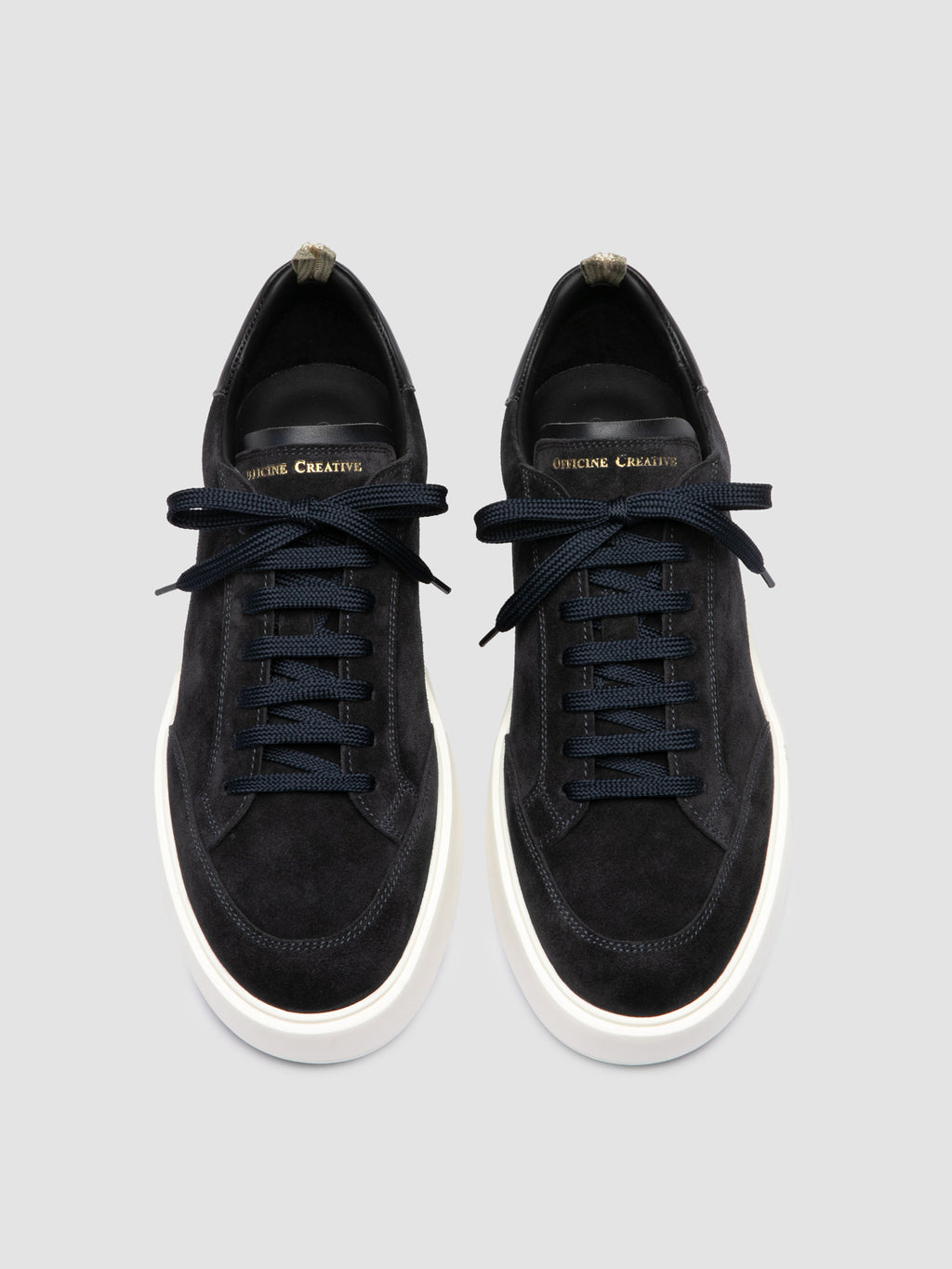 SEQUEL 002 - Blaue Sneakers aus Wildleder und Leder - image 2,side view
