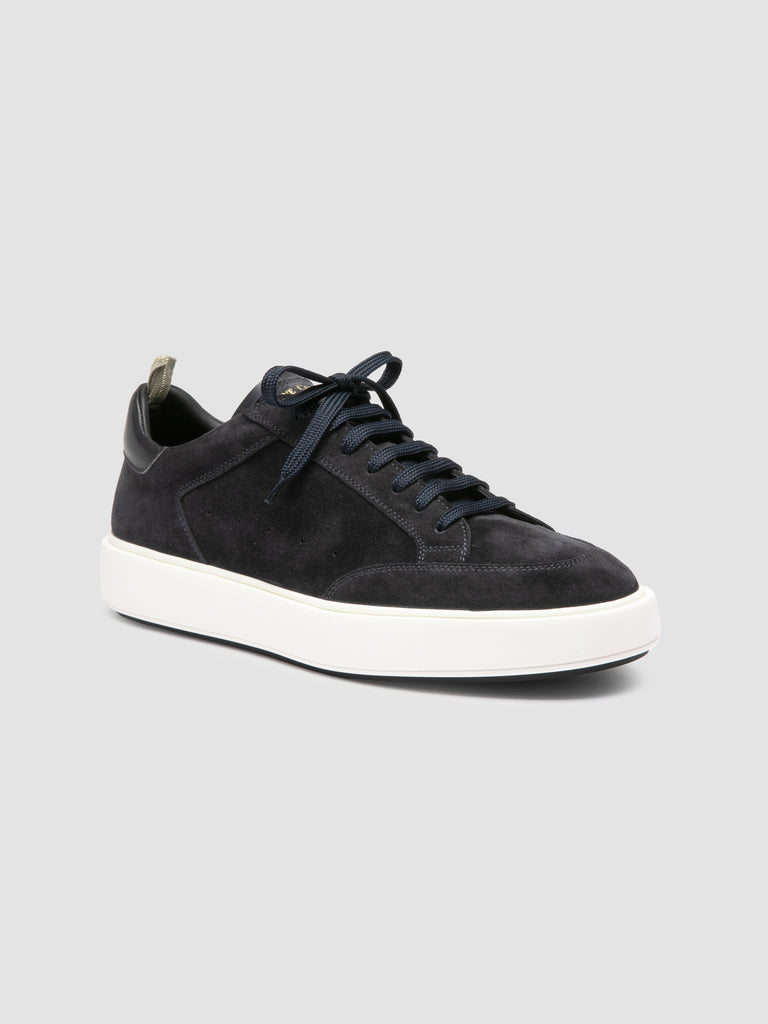 SEQUEL 002 - Blue Suede and Leather Sneakers