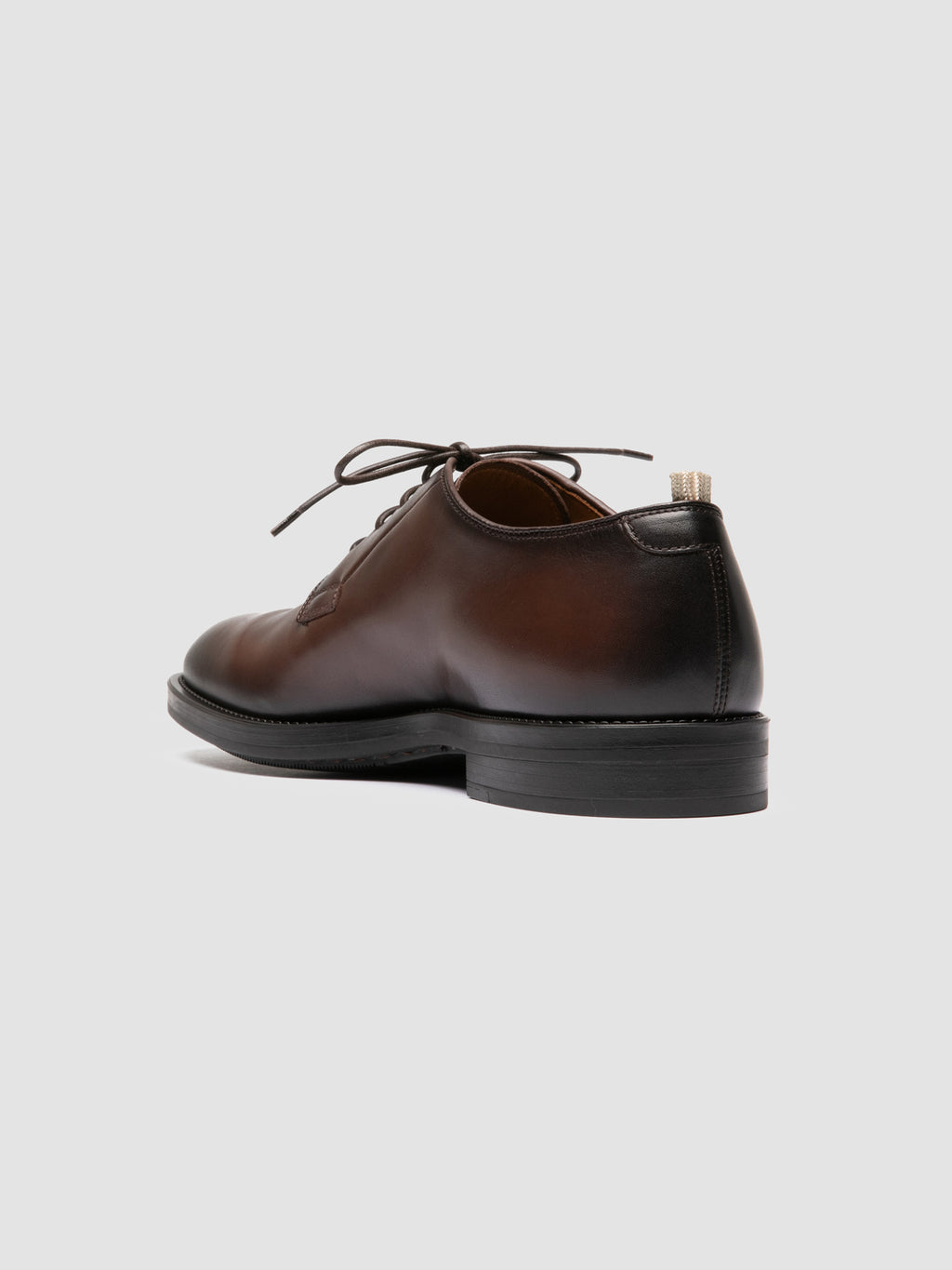 SILENT 001 - Brown Leather Derby Shoes