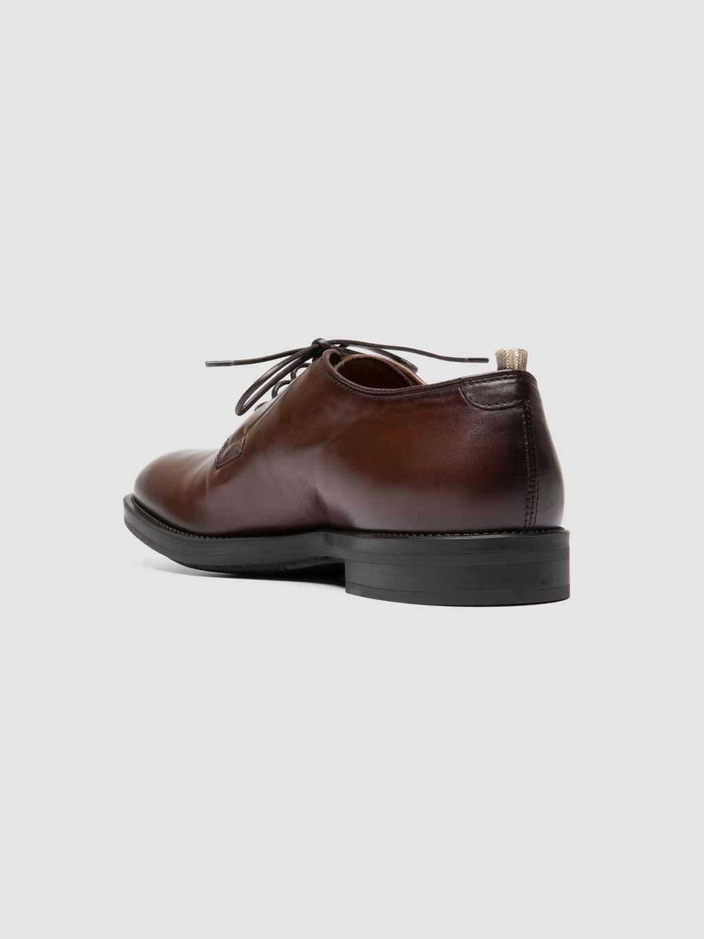 SILENT 001 - Brown Leather Derby Shoes